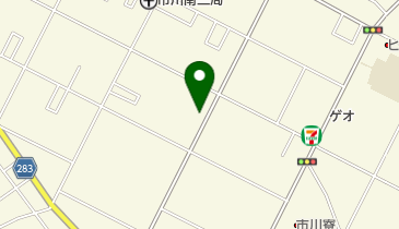 市川南自治会館の地図画像