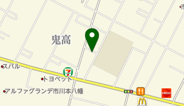 鬼高自治会の地図画像