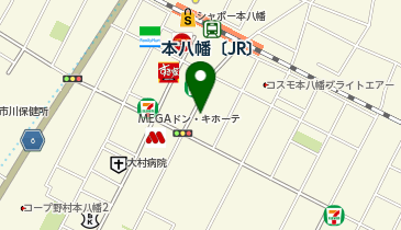 株式会社河合楽器製作所 本八幡店の地図画像