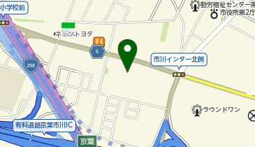 千葉県酒類販売株式会社 市川支店の地図画像