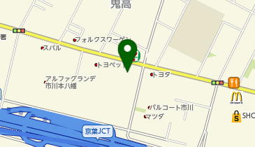 ホンダカーズ市川 市川鬼高店の地図画像