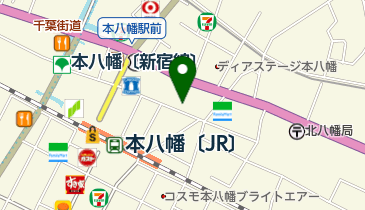 アリゾナフリーダム市川八幡店の地図画像