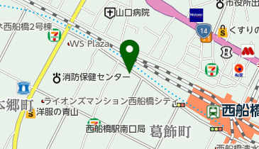 極真カラテ西船橋道場の地図画像