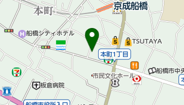 千葉県税理士会船橋支部の地図画像