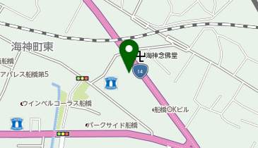 船橋市役所 海神児童ホームの地図画像
