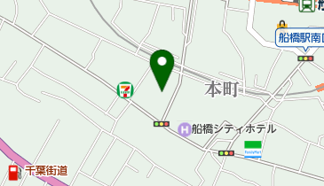 船橋市役所 青少年センターの地図画像