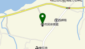 館山市 西岬地区公民館の地図画像