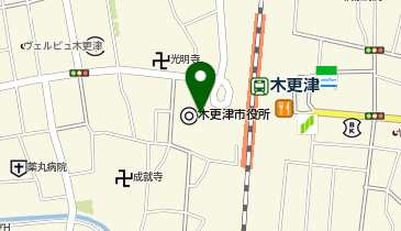 木更津市 中央公民館の地図画像