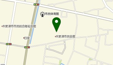 木更津市市民会館の地図画像