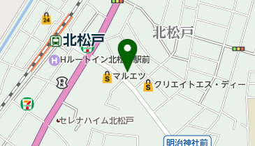 藤屋洋品店北松戸店の地図画像