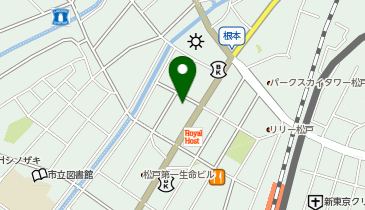 松戸市 勤労会館の地図画像