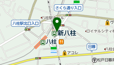 松戸国際学院の地図画像