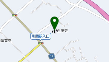 西岸寺の地図画像