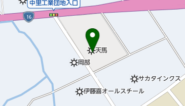 天馬株式会社の地図画像