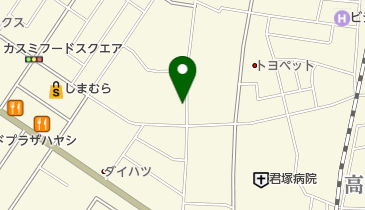 オオワク理容店の地図画像