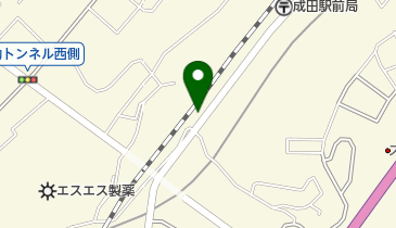 成田市 勤労会館の地図画像