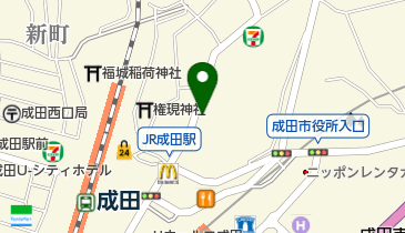 成田屋履物店の地図画像