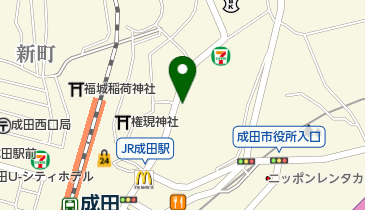 藍澤證券株式会社成田支店の地図画像