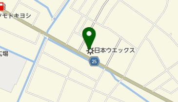 日本ウエックス株式会社の地図画像