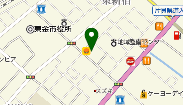 ピザーラ東金店の地図画像
