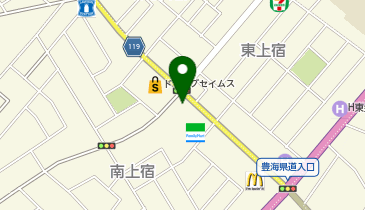 三越東金の地図画像