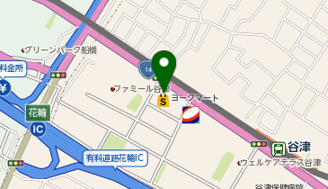 うさちゃんクリーニングヨークマート谷津店の地図画像