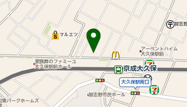 パレットプラザ京成大久保店の地図画像