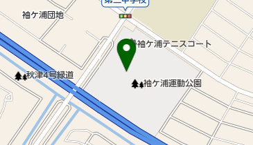 習志野市 袖ケ浦体育館の地図画像