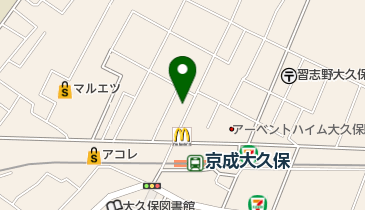 フリークスビリヤード大久保店の地図画像