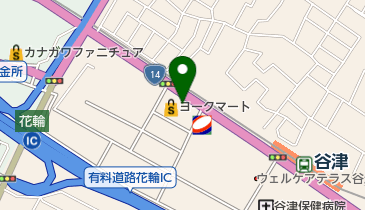 ヒロセペット谷津店の地図画像