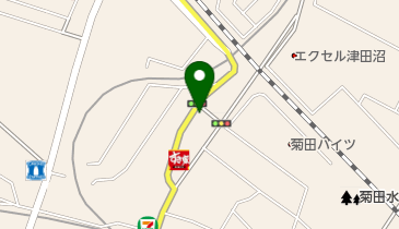 バーバーわたべの地図画像