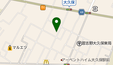 ボルツ京成大久保店の地図画像