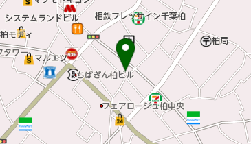 ホワイト餃子 柏店の地図画像