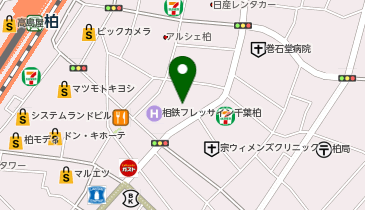ザ・サンラウンジ柏店の地図画像