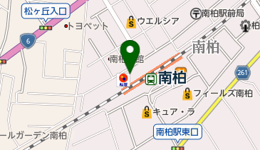 有限会社南柏松戸薬局の地図画像