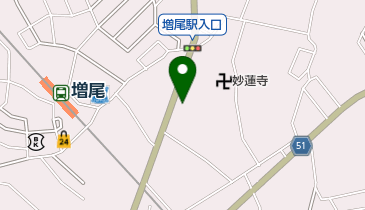 仕出し料理はな膳増尾店の地図画像