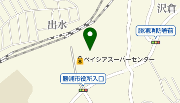勝浦市こども館の地図画像