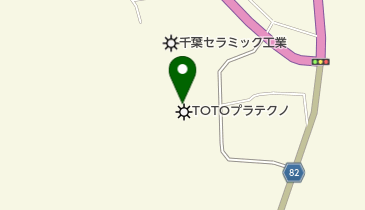 TOTOプラテクノ株式会社勝浦工場の地図画像