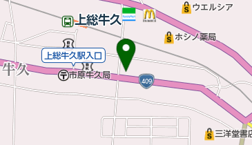 シャディサラダ館市原牛久店の地図画像