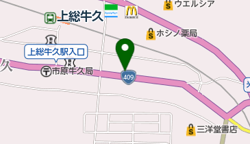 小野理容店の地図画像