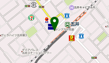 市原市役所 五井支所の地図画像