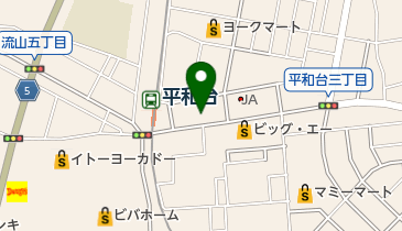 寝具のカナスギの地図画像