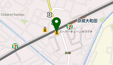 スーパーチェーンカワグチ大和田店の地図画像
