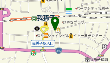 アブニールメイク我孫子店の地図画像