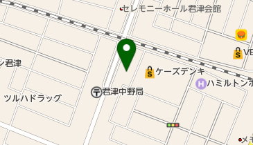 千葉県出先機関 健康福祉部 君津児童相談所の地図画像
