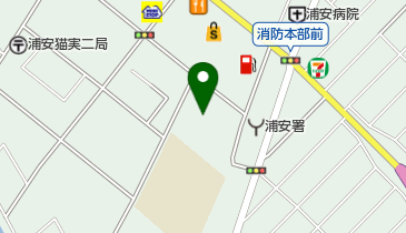 浦安市 中央武道館の地図画像