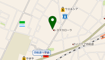 トヨタカローラ千葉株式会社四街道店の地図画像