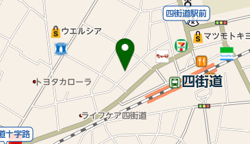 美容室VIGI四街道店の地図画像