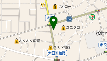 ハッピー洋品店の地図画像