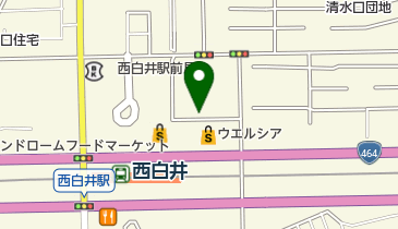 西白井名倉整骨院の地図画像